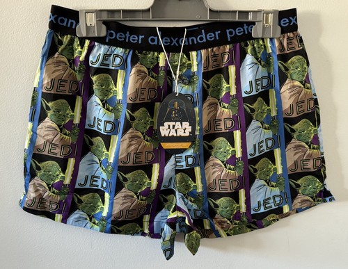 Peter Alexander Star Wars Yoda Boxer Shorts Size XL RRP$59.95 - Picture 2 of 8
