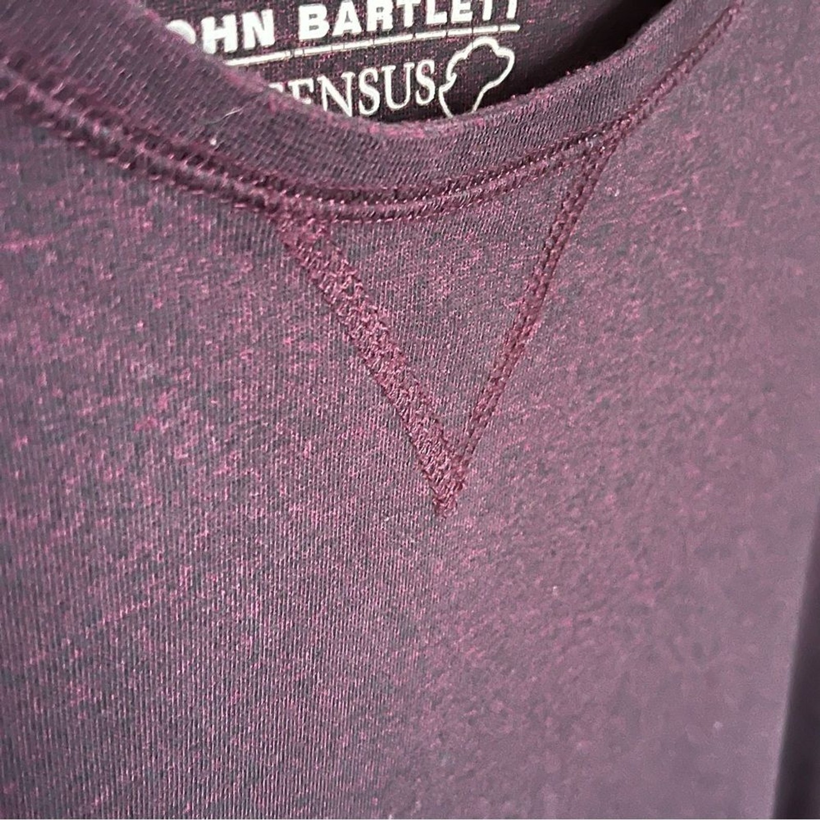 John Bartlett Consensus Maroon Heathered Long Sle… - image 6