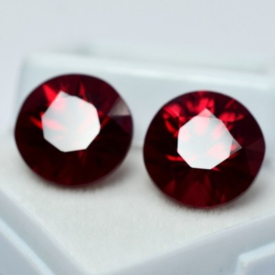16 Ct AA++ NATURAL Red RUBY Round Fine Cutting CERTIFIED Loose Gemstone RingSize