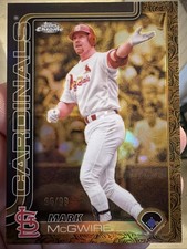 2025 Topps Chrome Gilded Collection #96 Mark McGwire 96/99 CARDINALS