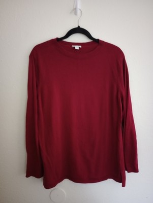 J.Jill Sweater Classic Red Minimalist Basic Capsule Wardrobe Size Medium