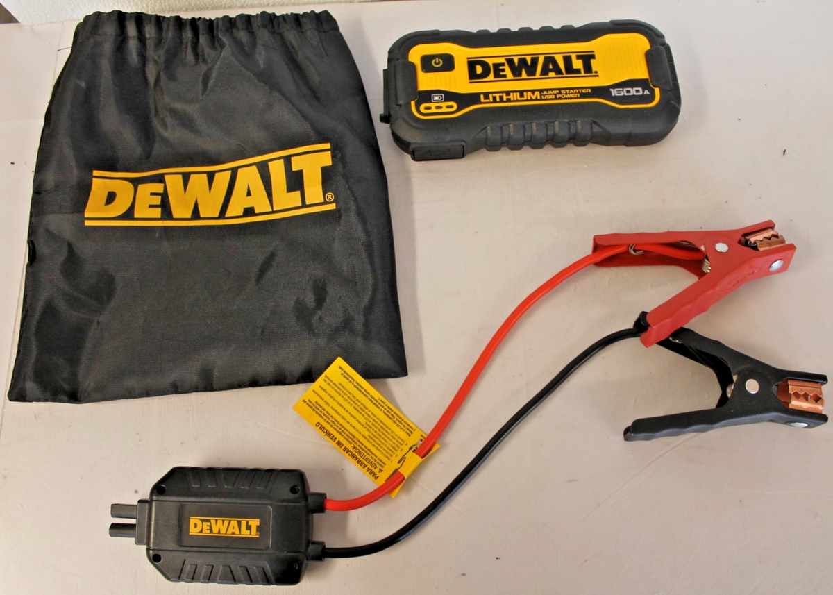 DEWALT 1600 Peak Amp Lithium Jump Starter with USB Power Bank