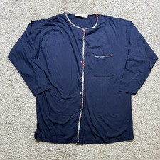 Vintage Gold Label Victorias Secret Blue Pajama Top Loungewear Intimate Plaid M