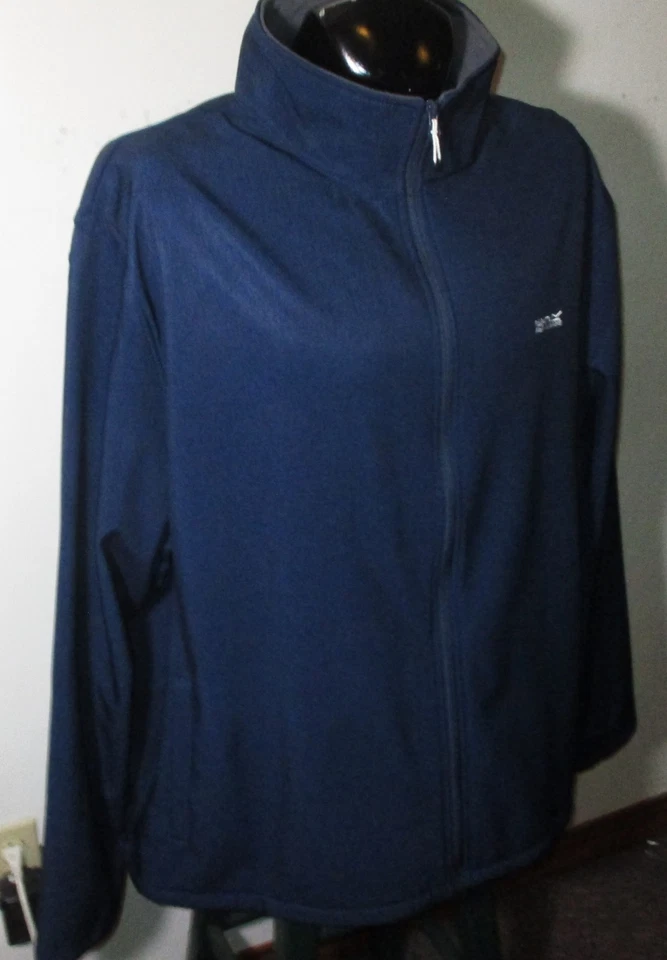 REGATTA Blue Full Zip Warm Fleece Lined Jacket Men's Size 5XL NWOT - Image 3 of 4