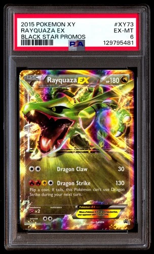 PSA 6 Rayquaza EX Xy73 Black Star Promos Pokemon