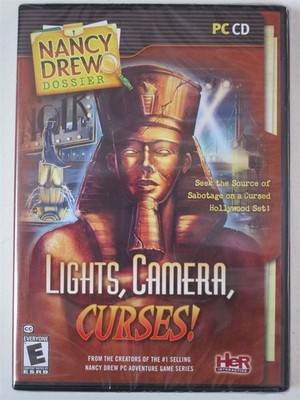 Video Game PC Nancy Drew Dossier Lights Camera Curses NEW SEALED
