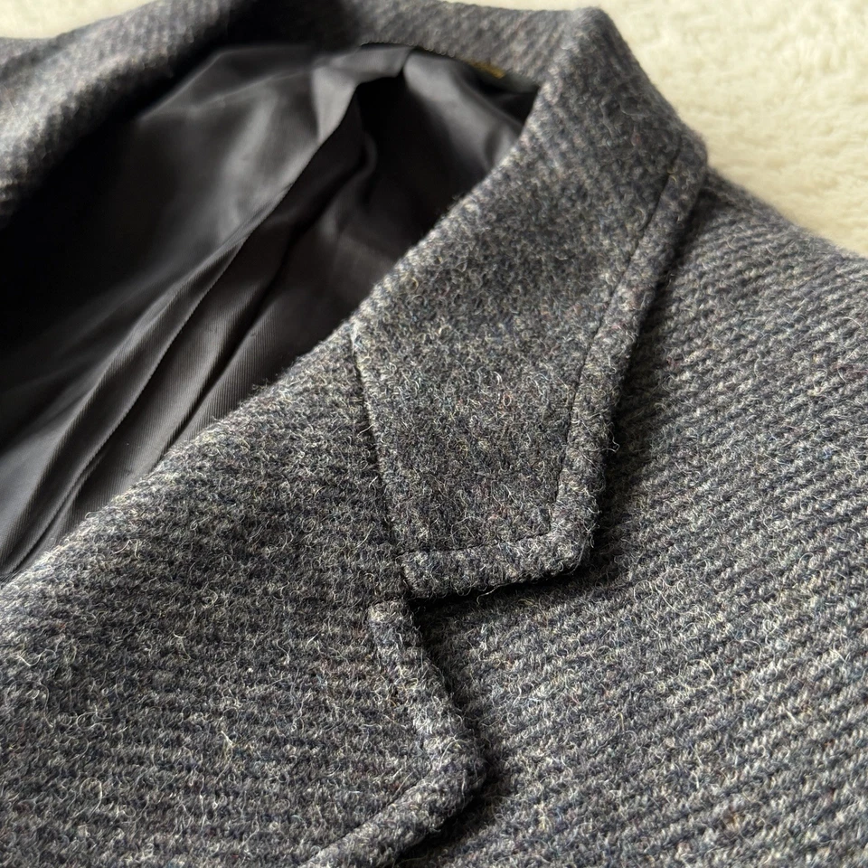 Blazer de tweed de lana Kingsridge para hombre 38-40R abrigo deportivo | Mini espiga ~ ¡Único!! Foto 3 de 4