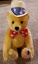 RETIRED Vintage 2003 STEIFF 667183 FIRST AMERICAN TEDDY Jointed Growler