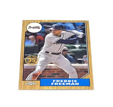 2022 Topps Chrome 87 Retro Refractor Freddie Freeman Atlanta Braves #87BC-11