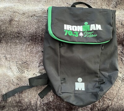 Ironman Triathlon Coeur d' Alene Backpack Green Black Swim