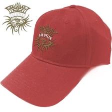 BOB DYLAN red  cap -one size - OFFICIAL