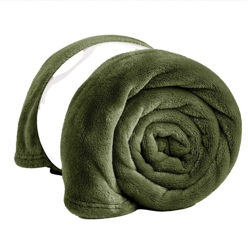 Super Soft Fleece Blanket Sofa Bed Throw Large Faux Fur Reversible Travel Throw - Picture 43 of 82
