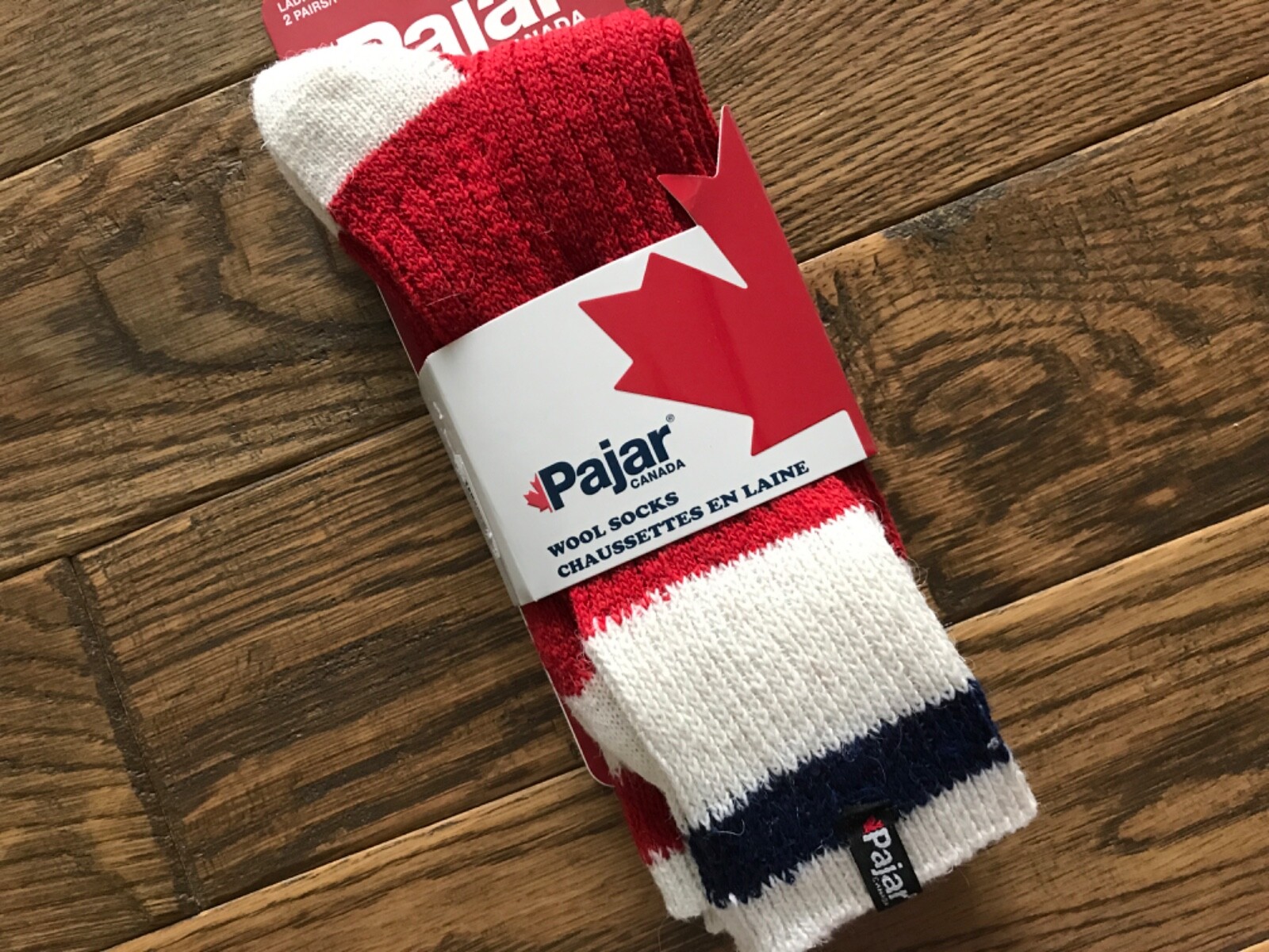 PAJAR Canada 2 PR WOOL Blend Odor Resistant Boot SOCKS Womens Size 9