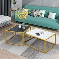 2Er Set Beistelltische Couchtische Sofatisch Kaffeetisch Wohnzimmertisch Marmor