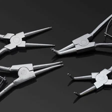 Portable Internal/External Bend/Straight Retaining Clip Snap Ring Circlip Pliers