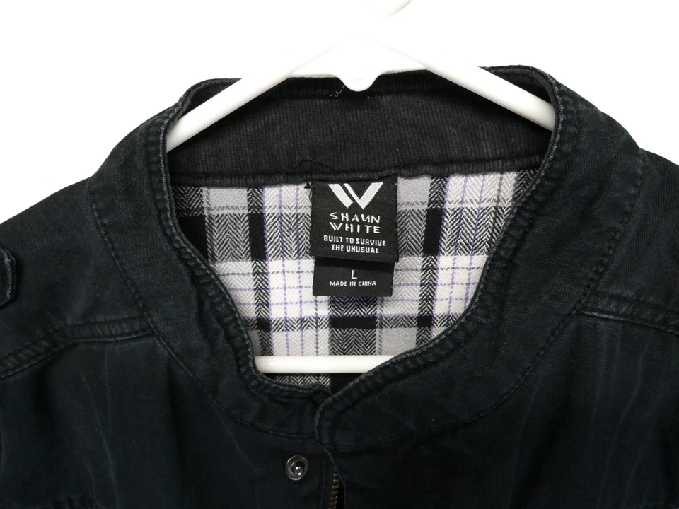 Chaqueta Shaun Blanca para Niños Talla L con Banda PERTURBADA Parche Raro Foto 3 de 4