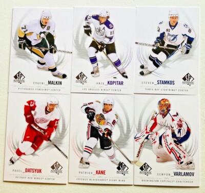 2009-10 UPPER DECK SP AUTHENTIC HOCKEY BASE CARDS 1-100 FINISH YOUR SET U PICK