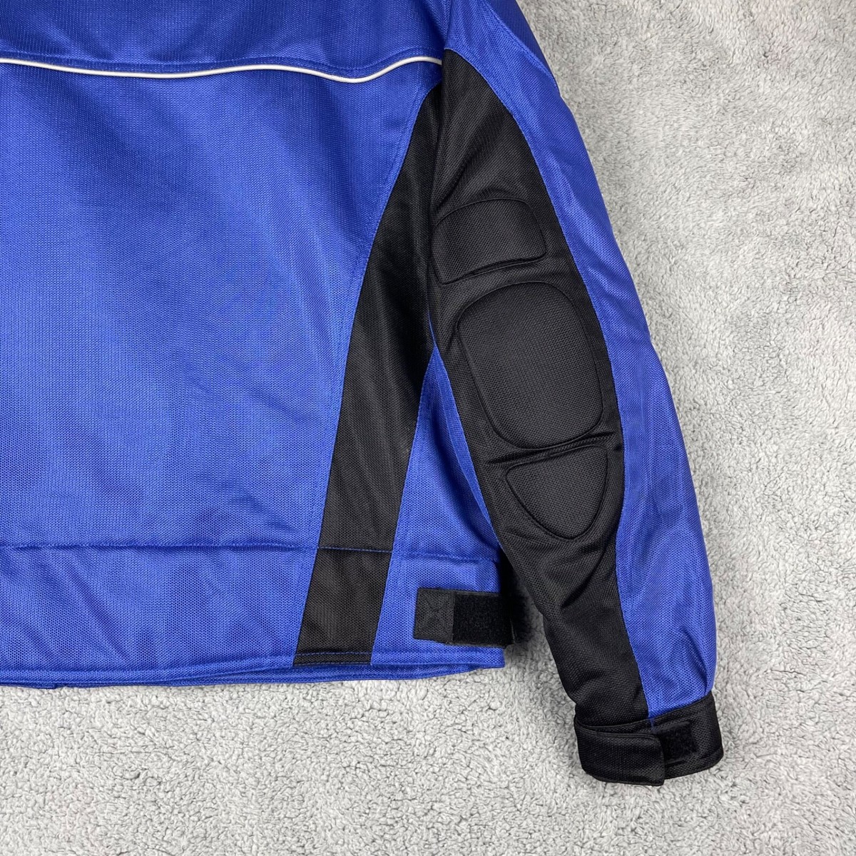 First Gear Armor Motorcycle Jacket Men XXL Blue Padded Hypertex