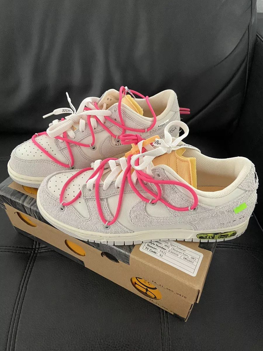 Size 9 - Nike Dunk Low x Off-White Lot 17 of 50 2021 195240905625