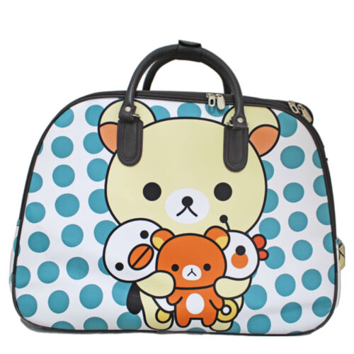 Borsa trolley unisex donna bagaglio a mano stampata floreale weekend su ruote - Foto 34 di 51