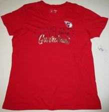 New Cleveland Guardians MLB Baseball Women’s XL V-neck t-shirt G-III 4 Her NWT