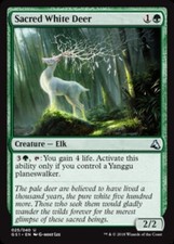 MTG-4x-Near Mint, English-Sacred White Deer-Global Series: Jiang Yanggu & Mu Yan