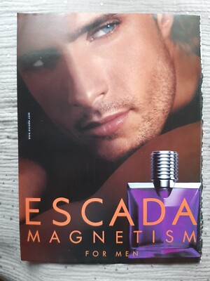 Perfume Paper Advertising. 2004 Escada Magnetism for Men - Perfume Ad