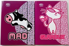 Herlitz teczka kolekcjonerska "Glamour" motyw kota lub "Szalonego" krowy DIN A4