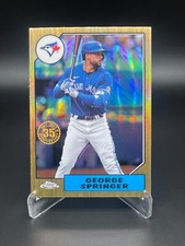 2022 Topps Chrome George Springer 1987 Insert Toronto Blue Jays 87BC-8 FreeShip