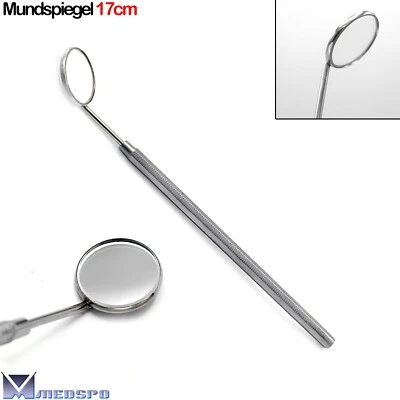 MEDSPO Zahnarzt Mundspiegel Zahndiagnostik Griff mit Spiegel Nr.4 Zahnspiegel Dental CE