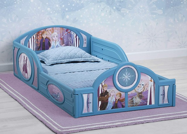 Disney Frozen II Plastic Sleep and Play Toddler Bed by ...