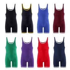 Matman Wrestling Singlet Youth Boys Kids Double Knit Nylon All Colors Made USA