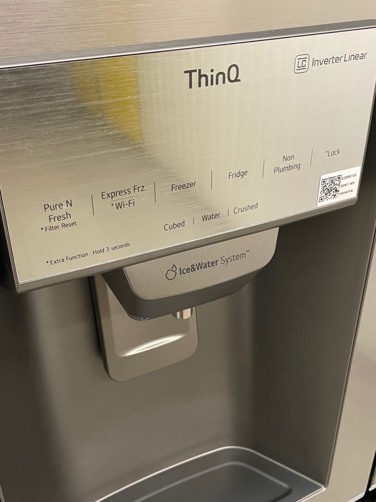 LG GSL961PZBV Nonplumbed AmericanStyle Fridge Freezer, Shiny Steel