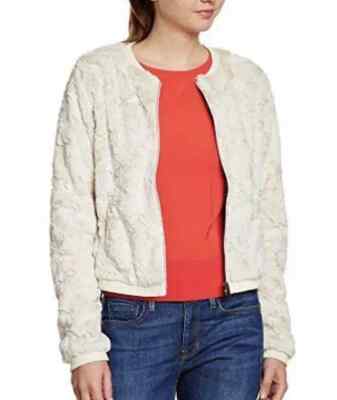 O'NEILL Mädchen Dusty White Polar Superfleece Full Zip Jacke 9-10 Jahre Neu mit Etikett