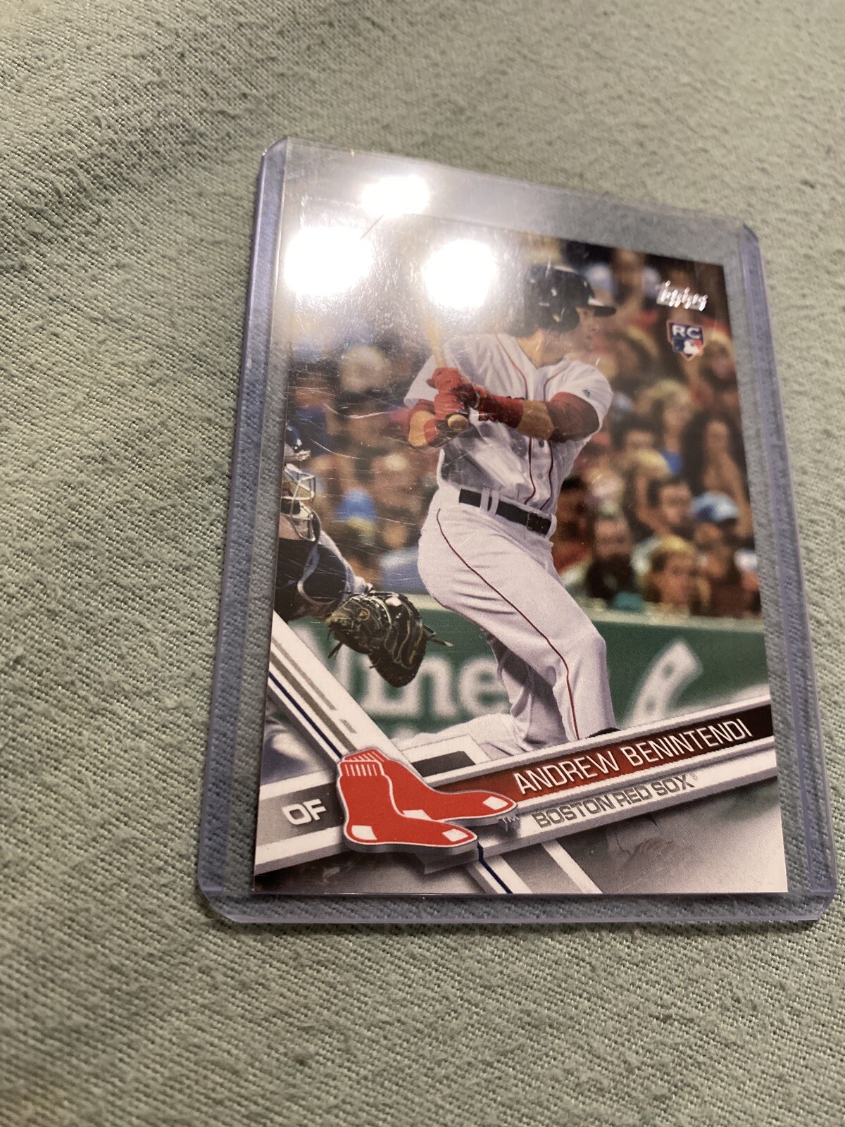 2017 Topps Series 1 #283 Andrew Benintendi Rookie Card BOSTON RED SOX ...