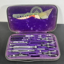Vintage Dietzgen Kromet Drafting Set 1060KCZ with Extras [DP07]