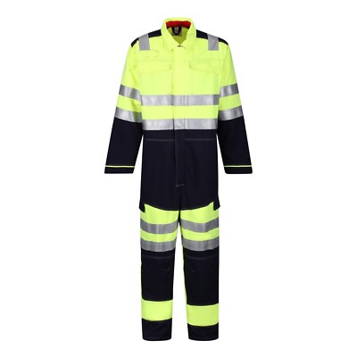 Wearwell Hi-Vis Arc-Flash Regular Arbeitsoverall - Gelb/Marine - Größe 104 - Neu