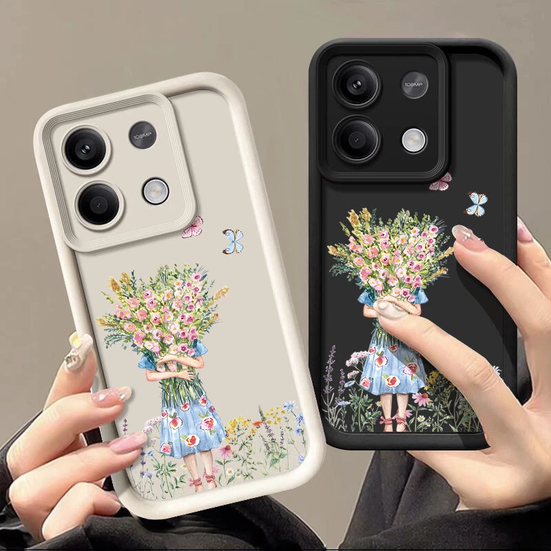 Flower For Xiaomi Redmi Note 13 12 11 Pro Poco F6 X6 Pro Soft Phone Case Cover - Image 3 of 4