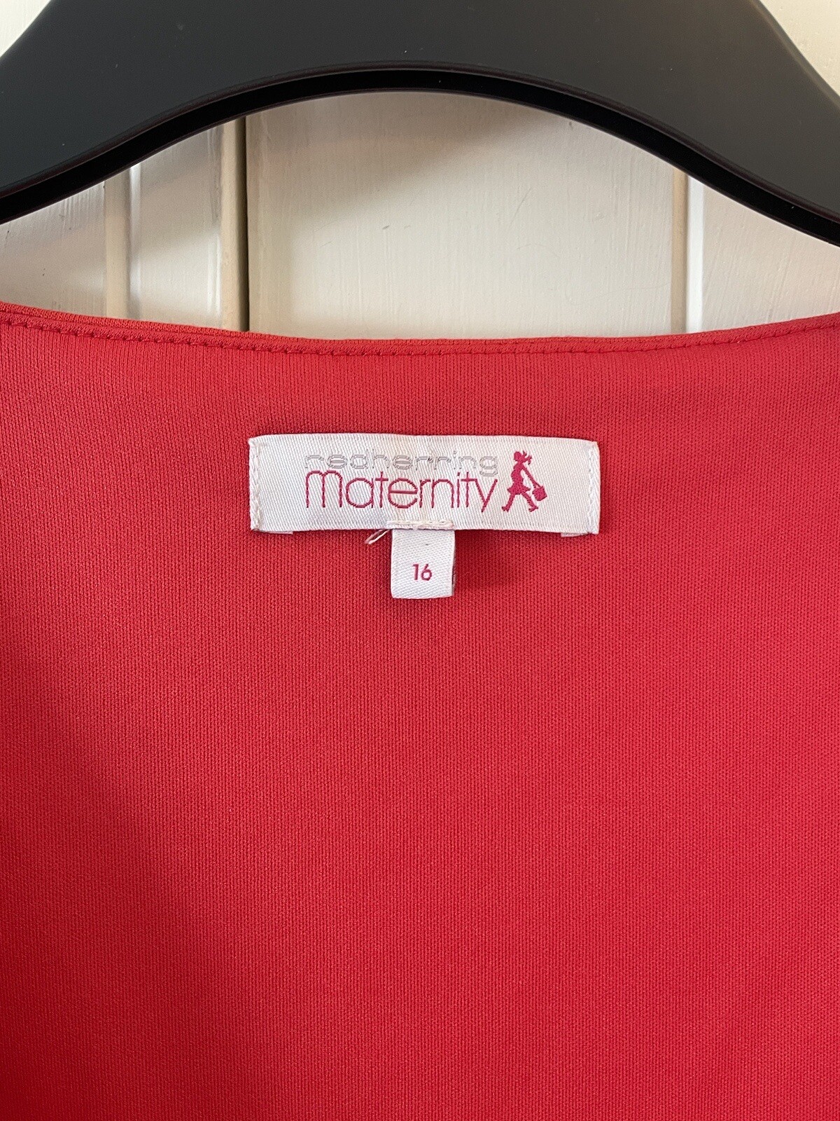 Red Herring Maternity Dress Size 16 Red Pink Maxi Length Sleeveless