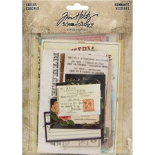 Tim Holtz Idea-ology Layers Remnants Ephemera Pack 33 Pieces TH93956
