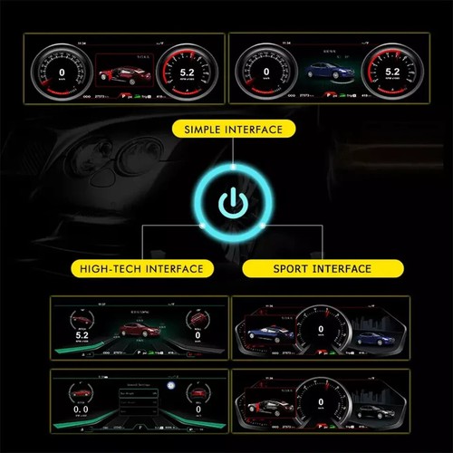 12.3'' Digital LCD Instrument Dash Screen Cluster For Infiniti Q70 2013-2020 - Picture 5 of 12