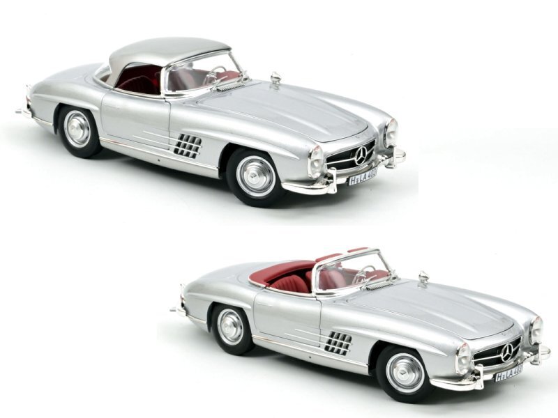 MB Mercedes Benz 300 SL Roadster - 1954 - silver - Norev 1:18