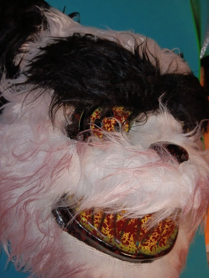 Máscara de oso panda aterrador Halloween/Cosplay máscara sangrienta malvada Foto 3 de 4