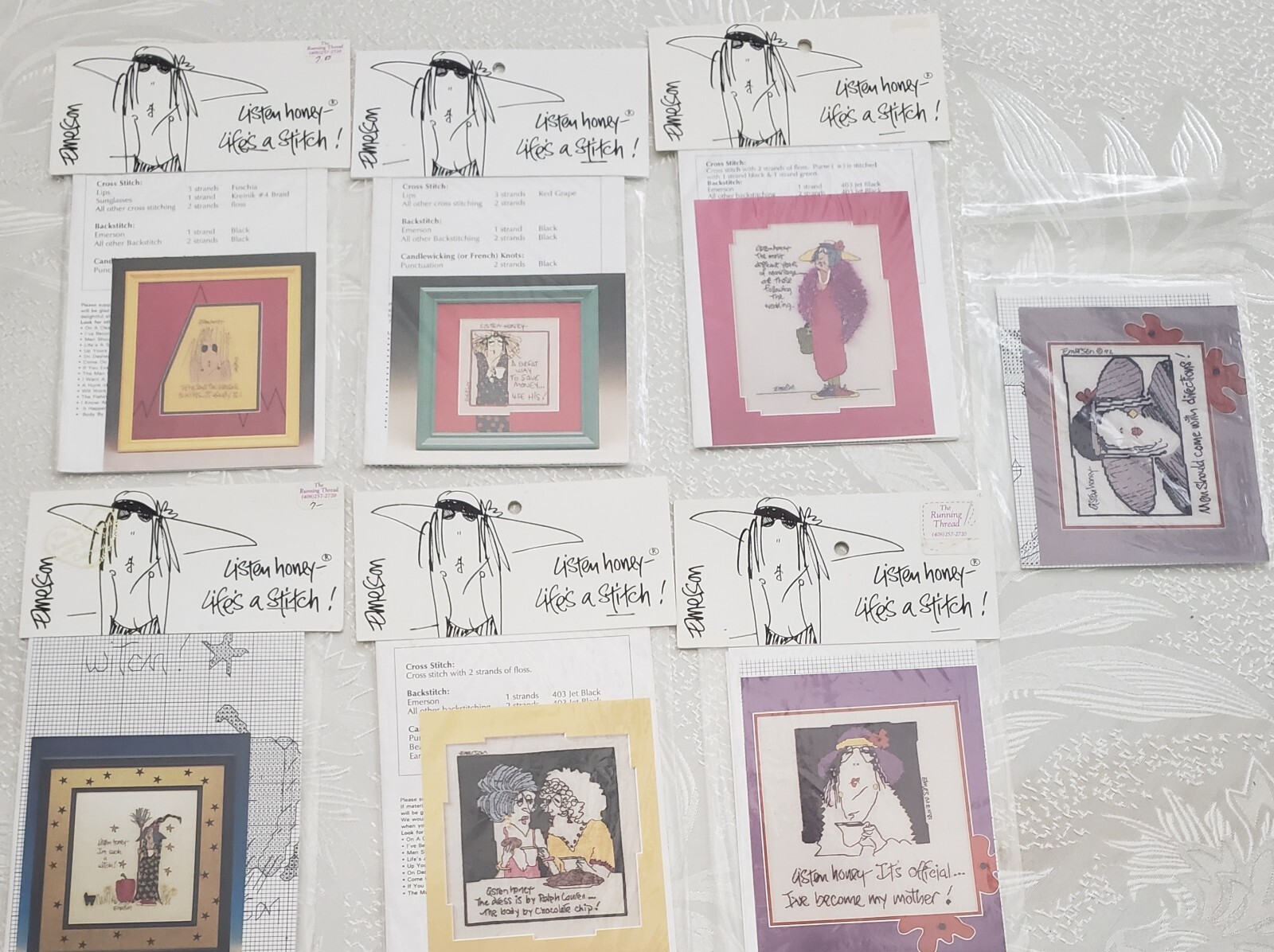 Twisted Threads Counted Cross Stitch Patterns Emerson Life Is A Stitch Lot Of 7