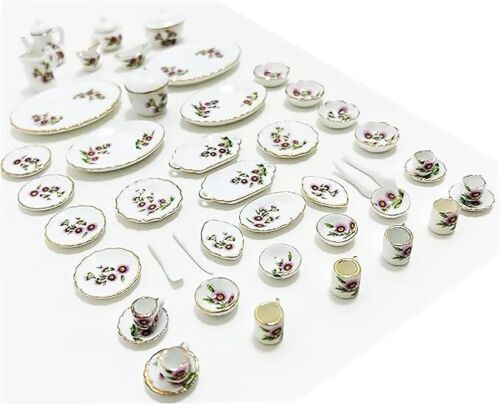 Set Cucina in Ceramica Misura Piccola per Bambini e Decorazione Set da Pranzo Fatto a Mano (A) - Foto 3 di 7