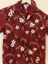 VTG Malihini Hawaii Red Hawaiian Short Small Cotton great value