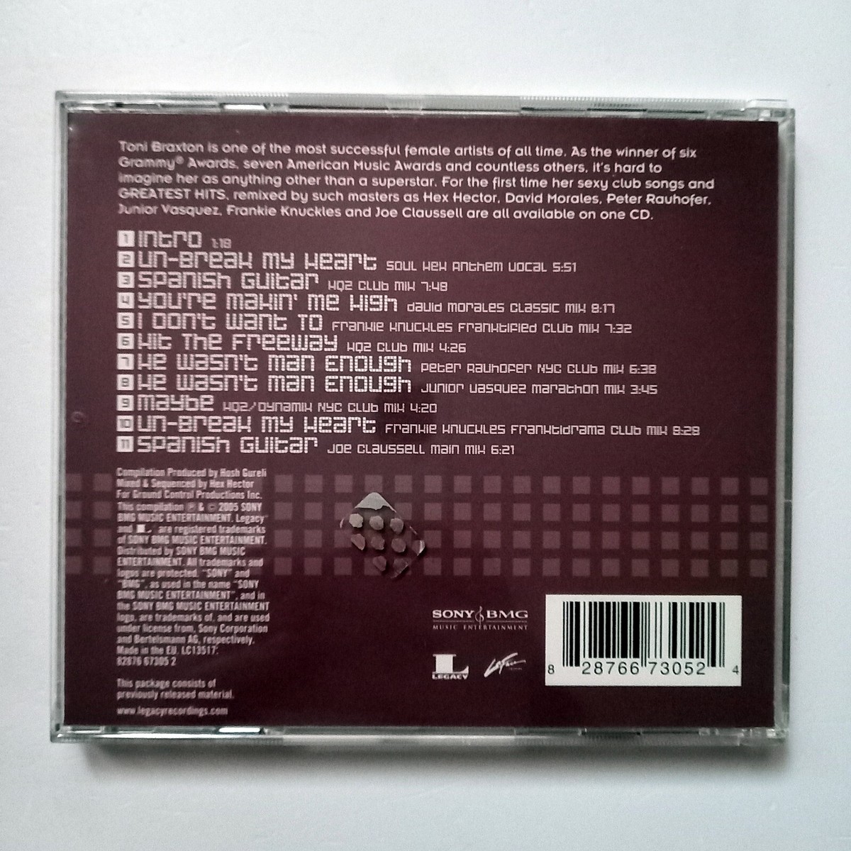 TONI BRAXTON – UN-BREAK MY HEART: THE REMIX COLLECTION (2005) CD 