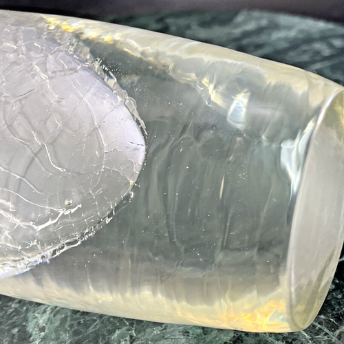 Orrefors Sweden Sven Palmquist Clear Glass Vase 10 3/4" Encased Crackle - Picture 9 of 9