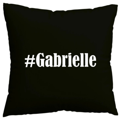 Kissenbezug #Gabrielle I love Gabrielle Schwarz 102985