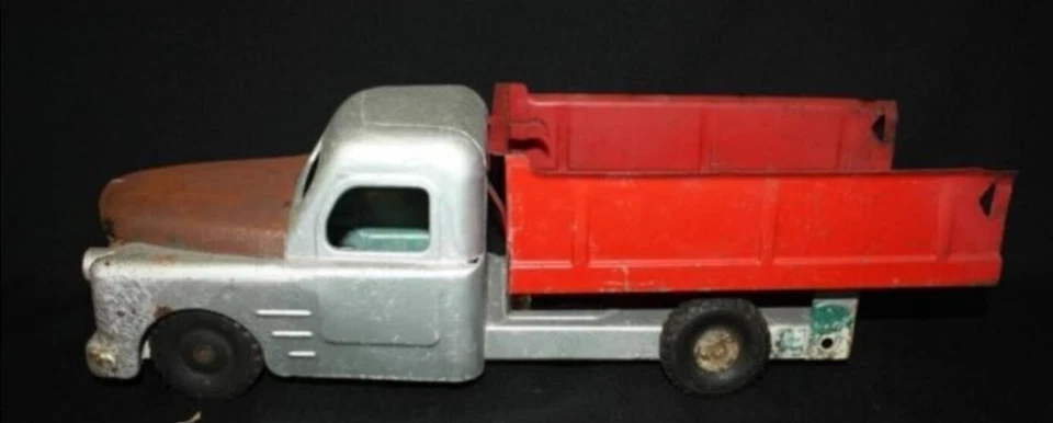 Vintage Structo Pressed Steel Dump Truck Tonka Toy Decor - Image 2 of 4
